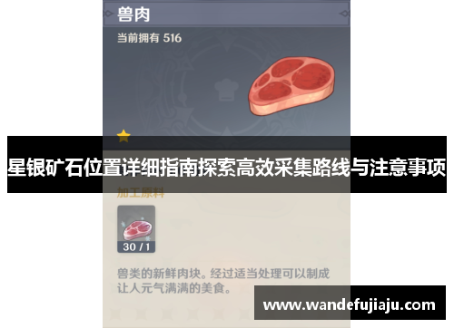 星银矿石位置详细指南探索高效采集路线与注意事项
